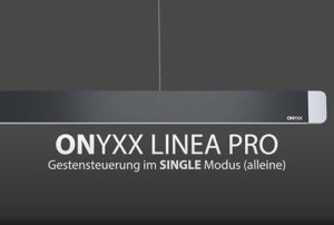 Produktvideo ONYXX LINEA PRO Gestensteuerung SINGLE Modus - LED Pendelleuchte